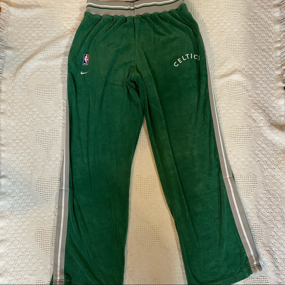 VTG Nike Team 25 Boston Celtics Terry Cloth Pants (XL)